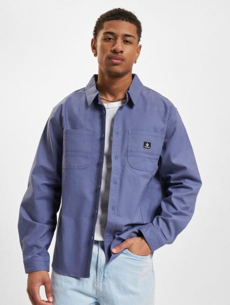 vielseitiges Converse Herren Polo-Shirt Stretch mit Baumwolle Blau