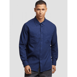 vielseitiges URBAN CLASSICS Herren Polo-Shirt Reißverschluss Kapuze 120 g/m² mit Baumwolle Navy