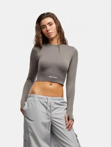 weiches PEGADOR Damen Sweatshirt Stretch 210 g/m&sup2; Grau