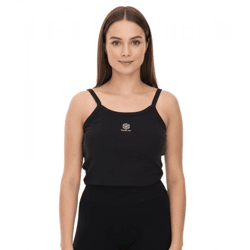 YOU DO YOU Women's Crop Top, Ribbed Fitness Top, Cotton Shirt, Tank Top, Yoga Wear 905101 Black