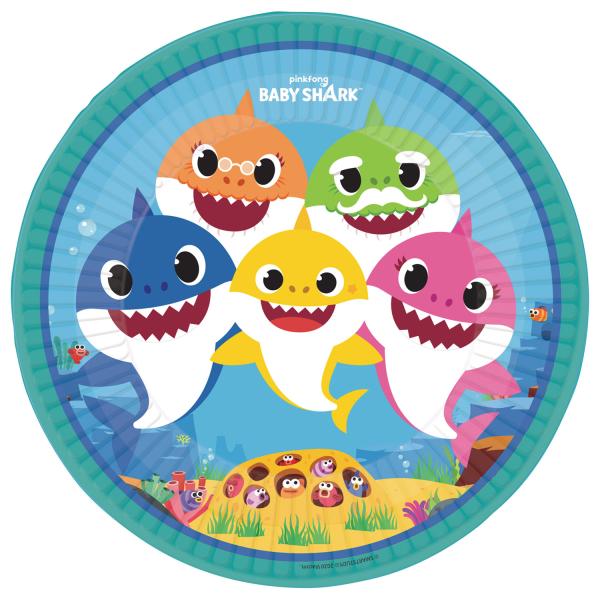 Baby Shark - 8 Teller - 23 cm