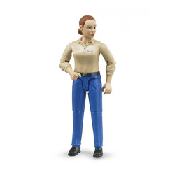 Bruder 60408 - bworld Frau heller Hauttyp und blauer Hose