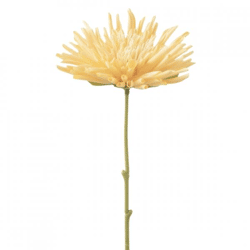 J-Line Kunstblume Chrysantheme hellgelb 60 cm