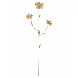 J-Line Kunstblume aus Metall, goldfarben, 56 cm