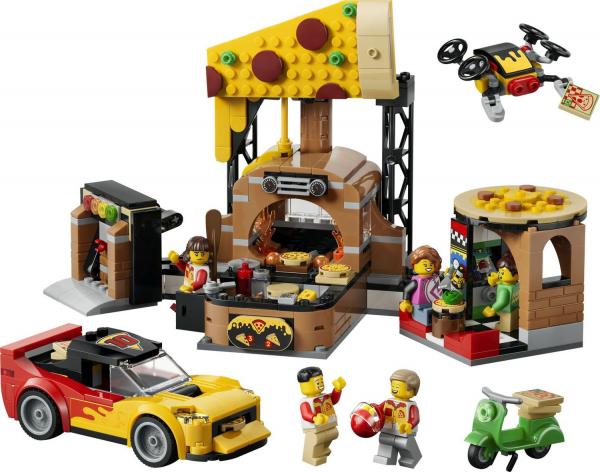 LEGO&reg; 60496 City - Pizza-Liefererlebnis mit Fahrzeugen (494 Teile)