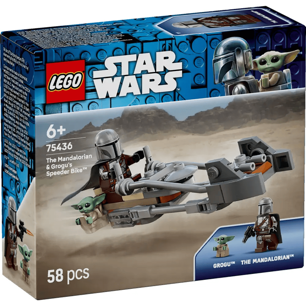 LEGO&reg; Star Wars&trade; - Der Mandalorianer und Grogu auf ihrem Speeder Bike&trade; (58 Teile)