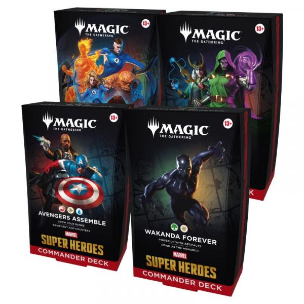 Magic the Gathering - Marvel Super Heroes Commander Deck Display (4 Decks) - EN