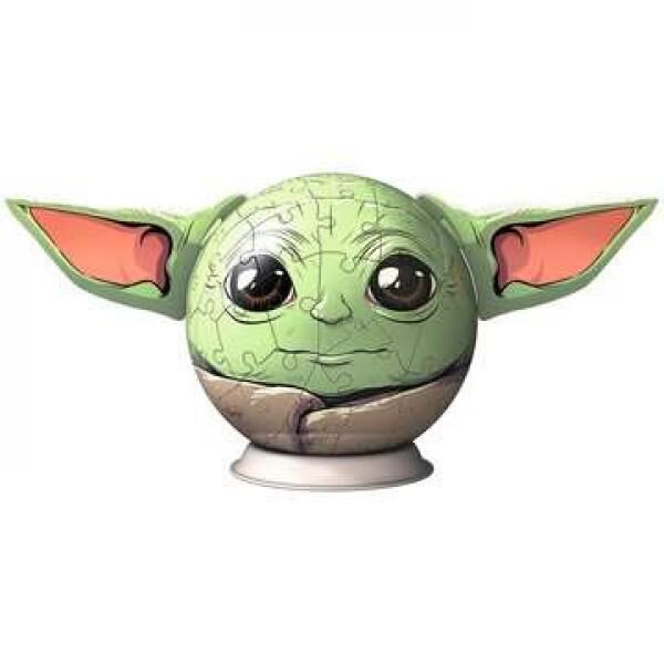 Mandalorian Grogu Puzzle-Ball mit Ohren  - 3D Puzzle 72 Teile