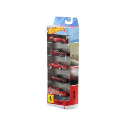 Mattel JLN12 - Hot Wheels Ferrari 5er-Pack