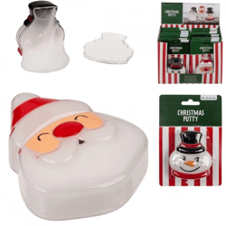 „Out of the Blue“-Weihnachtsfigur mit Schleim, 8,5 cm, 2 Stück, gemischt, B-Ware