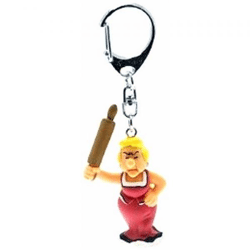 Plastoy 60411 - Keychain - Gutemine with a rolling pin