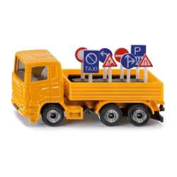 SIKU 1322 - LKW mit Verkehrszeichen - Modellauto