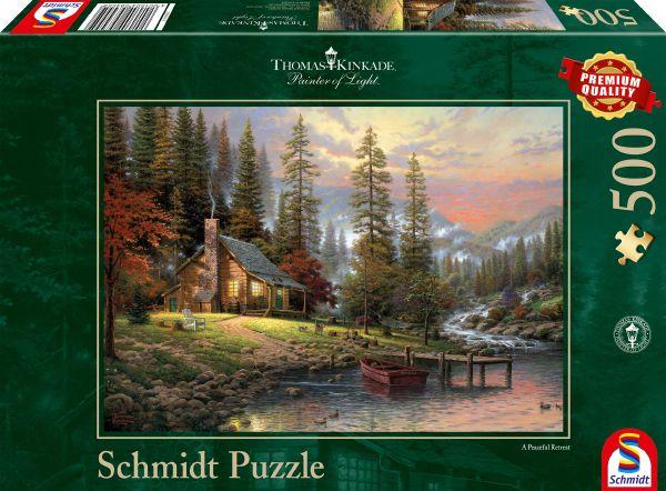 Thomas Kinkade - Haus in den Bergen - 500 Teile Puzzle