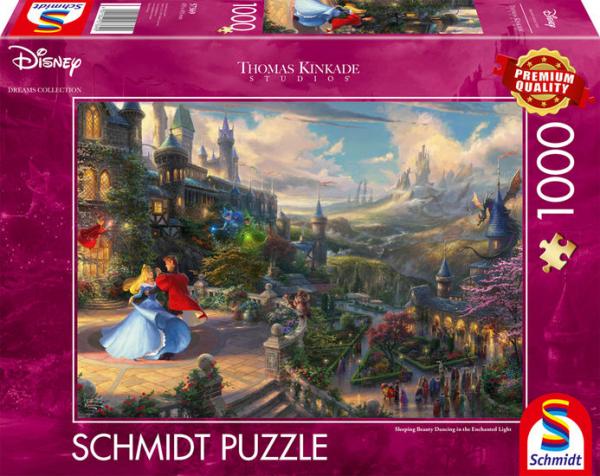 Thomas Kinkade - Sleeping beauty dancing in the enchanted light - Puzzle 1000 Teile