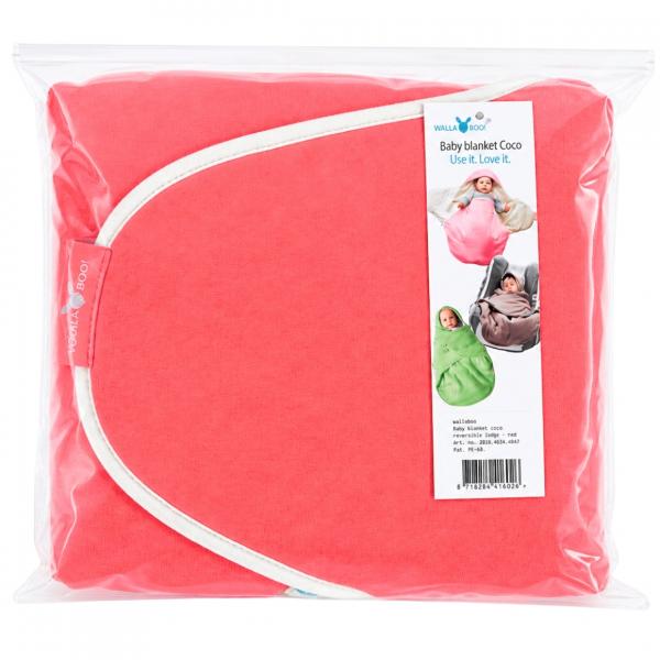 Wallaboo Babydecke Coco Red 70 x 90 cm