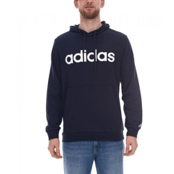adidas Essentials French Terry Linear Logo Hoodie nachhaltiger Herren Sweater mit Kängurutasche GK9066 Blau