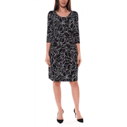 Aniston SELECTED Women's Mini Dress with Abstract All-Over Print, Long-Sleeve Dress, Black/White