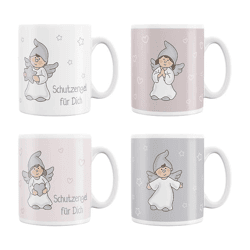 Guardian Angel Mug, 4/set, 300 ml, 9.5 cm H