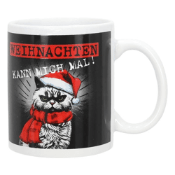 XMAS CAT Mug, 300 ml, 9.5 cm H