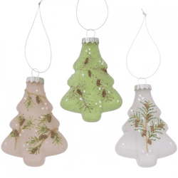 Boltze Weihnachtsanhänger Mikos 11 cm, 3er-Set, sortiert