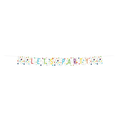 Confetti Birthday - Pennant chain - 185 x 19 cm