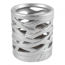 Countryfield Teelichthalter Redmon M silber 12,5 cm