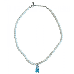 fainz Unisex Perlenkette mit Bär Wasserfall