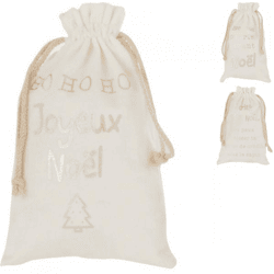 J-Line Tasche Weihnachten Französisch 28 cm 3 sortiert