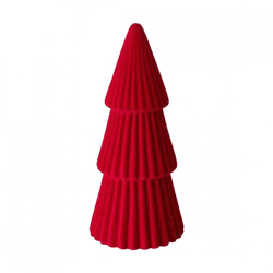 Kerstboom keramiek rood 19 cm