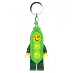 LEGO® Minifigures™ - Schlüsselanhänger mit Taschenlampe - Erbsenschoten-Kostüm-Mädchen
