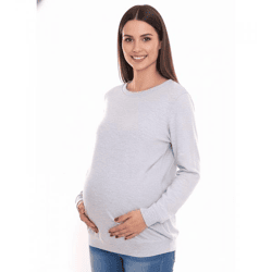neun 9 monate Damen schlichtes Schwangerschafts-Shirt Umstands-Mode 54707926 Grau