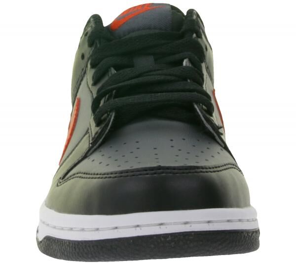 NIKE Dunk Low Kinder Sneaker M&auml;dchen und Jungen Skater-Schuhe FV0373 001 Grau/Schwarz/Rot