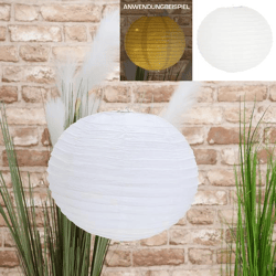 Papier Lampion, weiß, M, ca. 30cmD