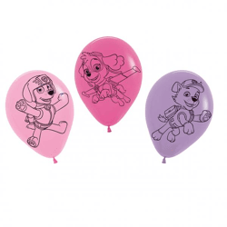 Paw Patrol - 5 balloons pink - 30 cm