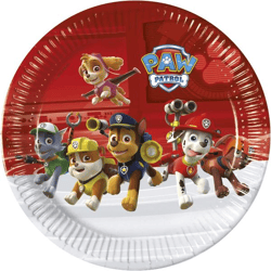 Paw Patrol - Ready For Action - 8 paper plates large 23cm