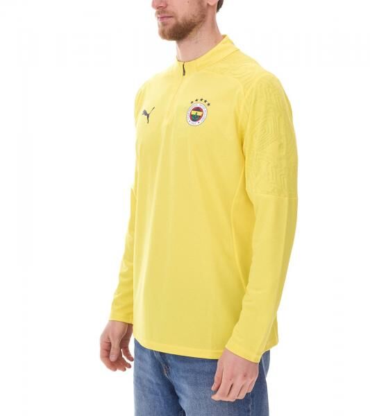 PUMA Fenerbahce Istanbul 1/4 Zip Top Herren Trainings-Shirt Sport-Shirt mit DryCell 778123 11 Gelb