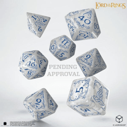 Q Workshop -  The Lord of the Rings: 7-Piece RPG Dice Set: Rivendell - Stone