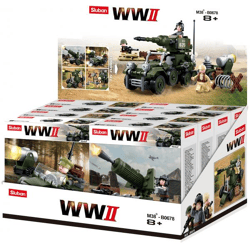 Sluban M38-B0678 - Army WWII - 4in1 Set Display (8 Packungen)
