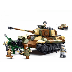Sluban M38-B0980 - Army Battle of Budapest - Großer Deutsche Panzer 2in1