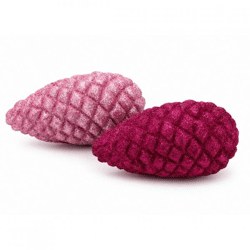 Statue Jingle Pinecone fuchsia/rosa 13 cm 2 Stück sortiert
