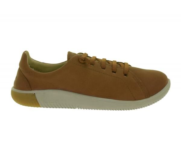 Stilvolle KEEN KNX Lace Damen Leder Sneaker Barfu&szlig;inspirierten Freizeitschuhe mit Schn&uuml;rung 1029025 Plaza/Taupe