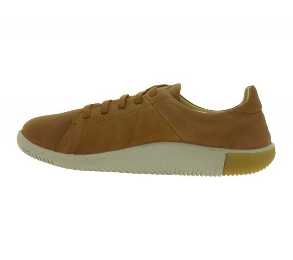 Stilvolle KEEN KNX Lace Damen Leder Sneaker Barfu&szlig;inspirierten Freizeitschuhe mit Schn&uuml;rung 1029025 Plaza/Taupe