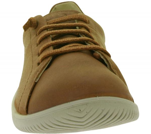 Stilvolle KEEN KNX Lace Damen Leder Sneaker Barfu&szlig;inspirierten Freizeitschuhe mit Schn&uuml;rung 1029025 Plaza/Taupe