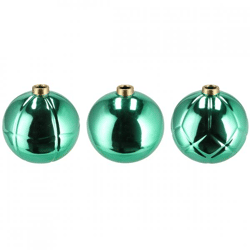 Vase Weihnachtskugel grün 19 cm 3 Stück sortiert