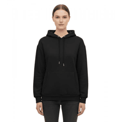ZWILLINGSHERZ Hoodie Damen Sweat-Pullover Kapuzenpullover mit Tasche 46093-3 Schwarz
