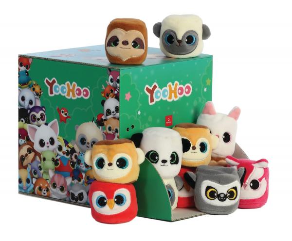 Aurora 61557 - Yoohoo Stackies - Plush figures assortment, series 1 - 8 assorted in display (64 pieces)