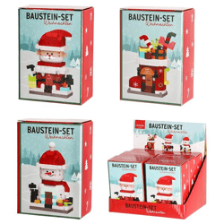 Baustein Set Weihnachten, groß, 3/s, Display