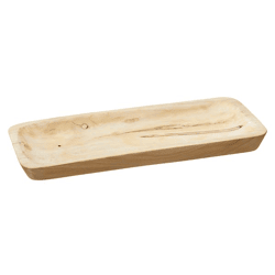 Decorative bowl wood flat, square, M, approx. 40cmB