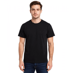 European League Of Football Blanko T-Shirts tiefschwarz