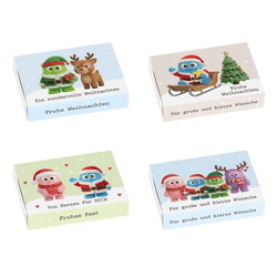 Geldgeschenk Box Mutmacher XMAS, 4/s, 24 Stück im Display